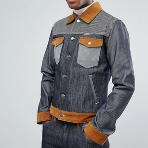 Wrangler Peter Max Western Denim Jacket Dry Selvag